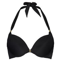 Vorgeformtes Push-up-Bikinitop Sunset Dream, Schwarz