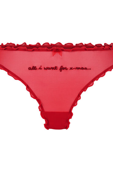 Thumbnail - Hunkemöller Weihnachts-String Rot