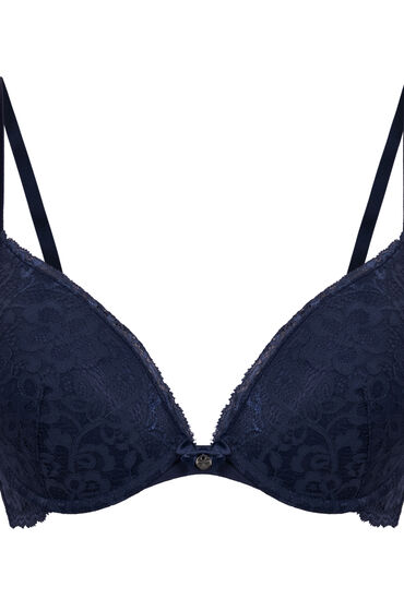 Thumbnail - Hunkemöller Vorgeformter Push-up-Bügel-BH Marine Blau