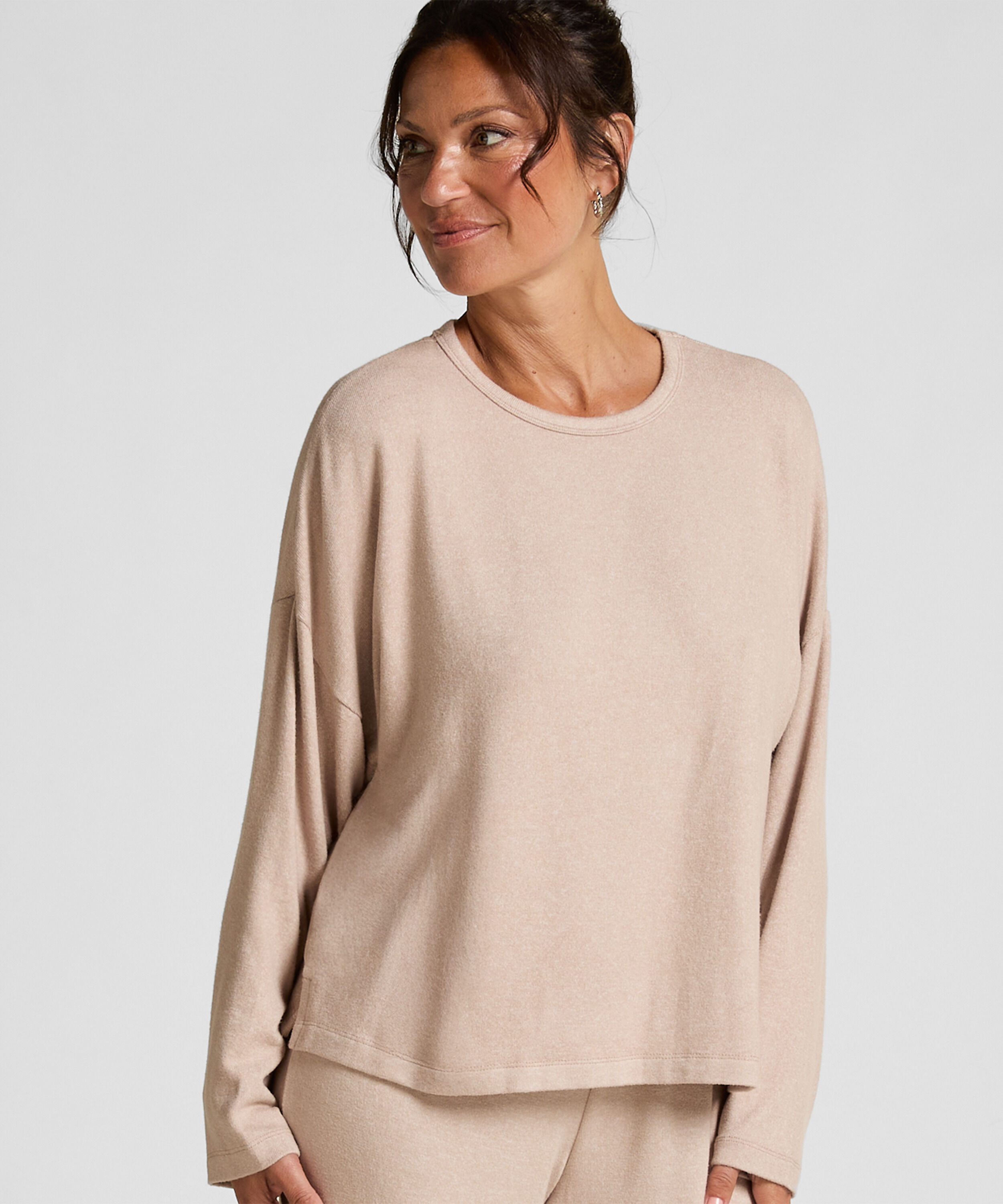 Pyjamatop Jersey, Beige