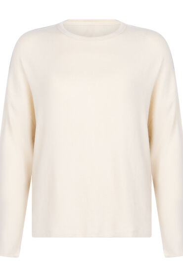 Thumbnail - Hunkemöller Pyjamatop Jersey Weiß