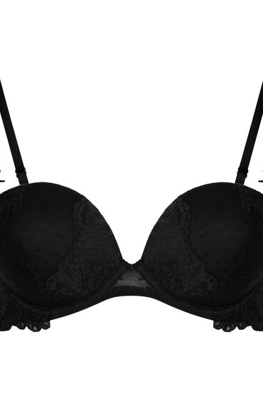 Thumbnail - Hunkemöller Vorgeformter Strapless-Maximizer-BH Posie Schwarz