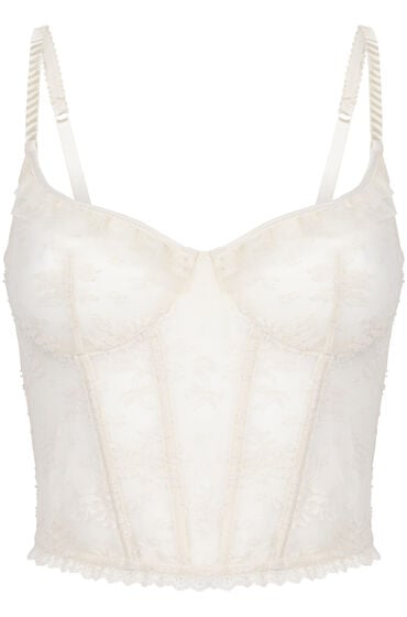 Thumbnail - Hunkemöller Unwattierter Longline-Bügel-BH Darcy Weiß