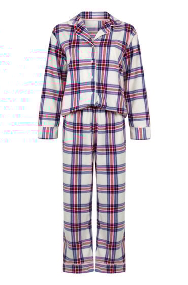 Thumbnail - Hunkemöller Pyjamaset Polarfleece Weiß