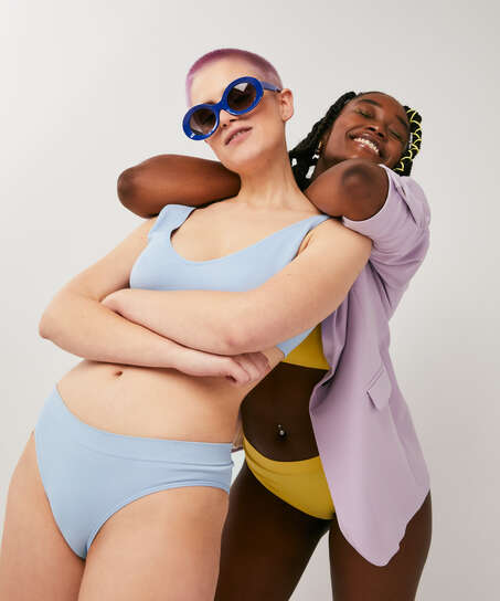 Hochgeschnittener Brazilian Meryem Bae, Blau