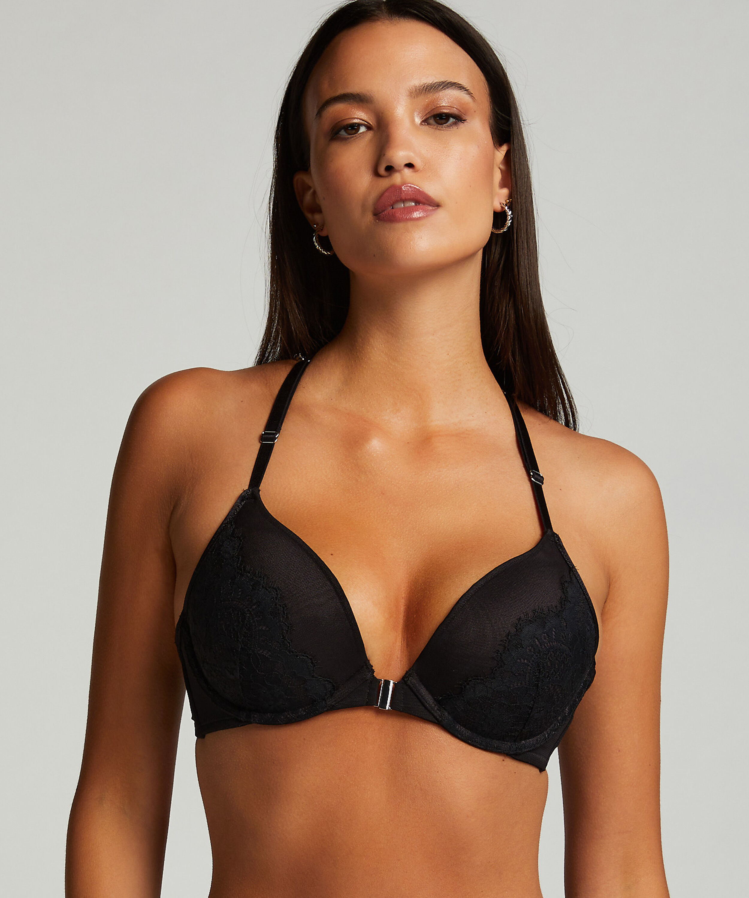Vorgeformter Push-up-Bügel-BH Lorena, Schwarz