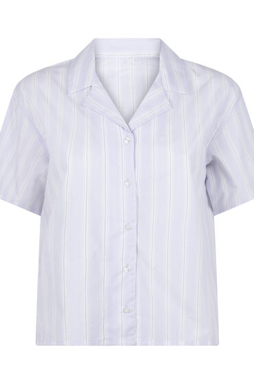 Thumbnail - Hunkemöller Gestreiftes Baumwolljacke Lila