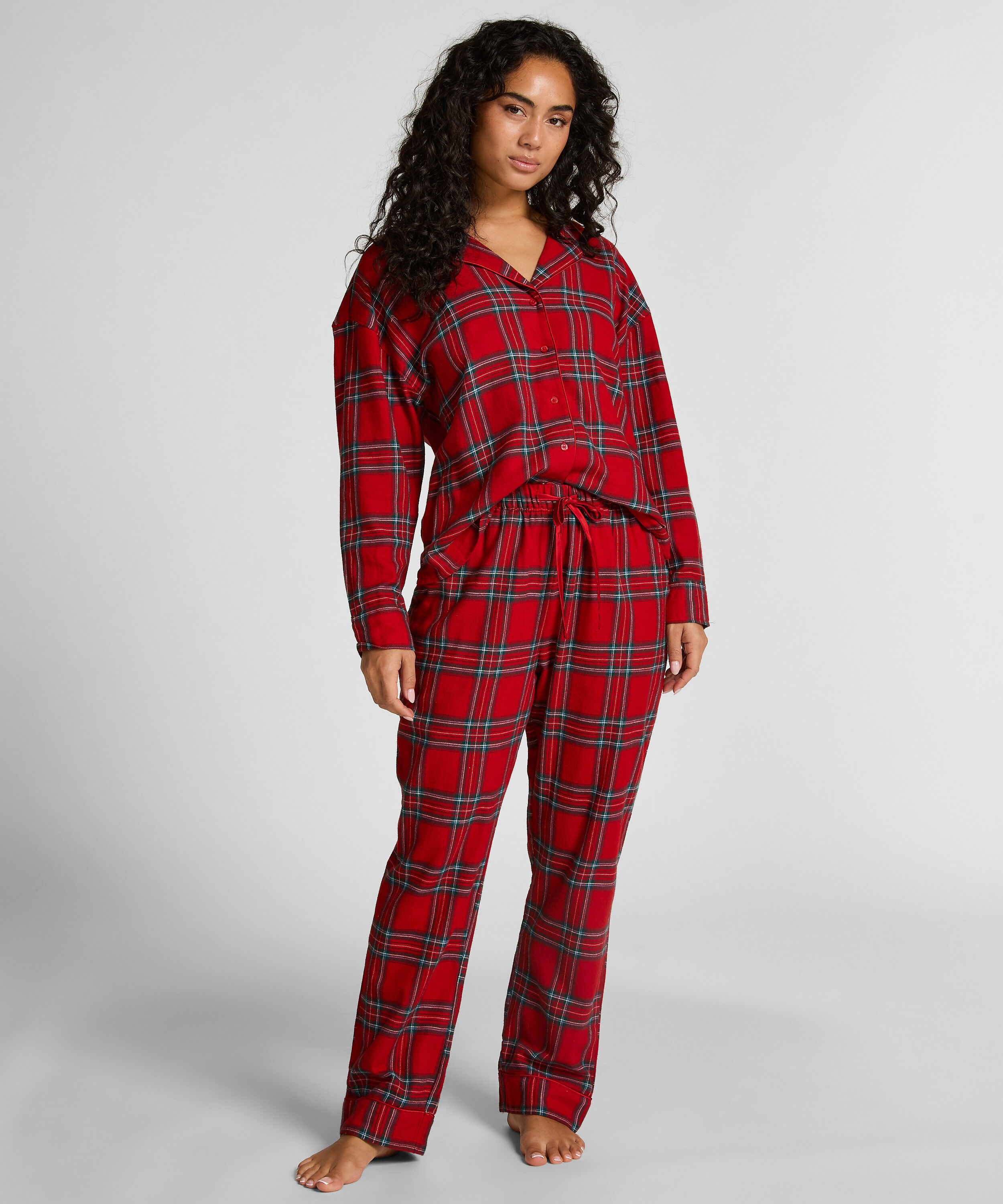 Pyjamahose aus Flanell, Rot Pyjamahose aus Flanell, Rot