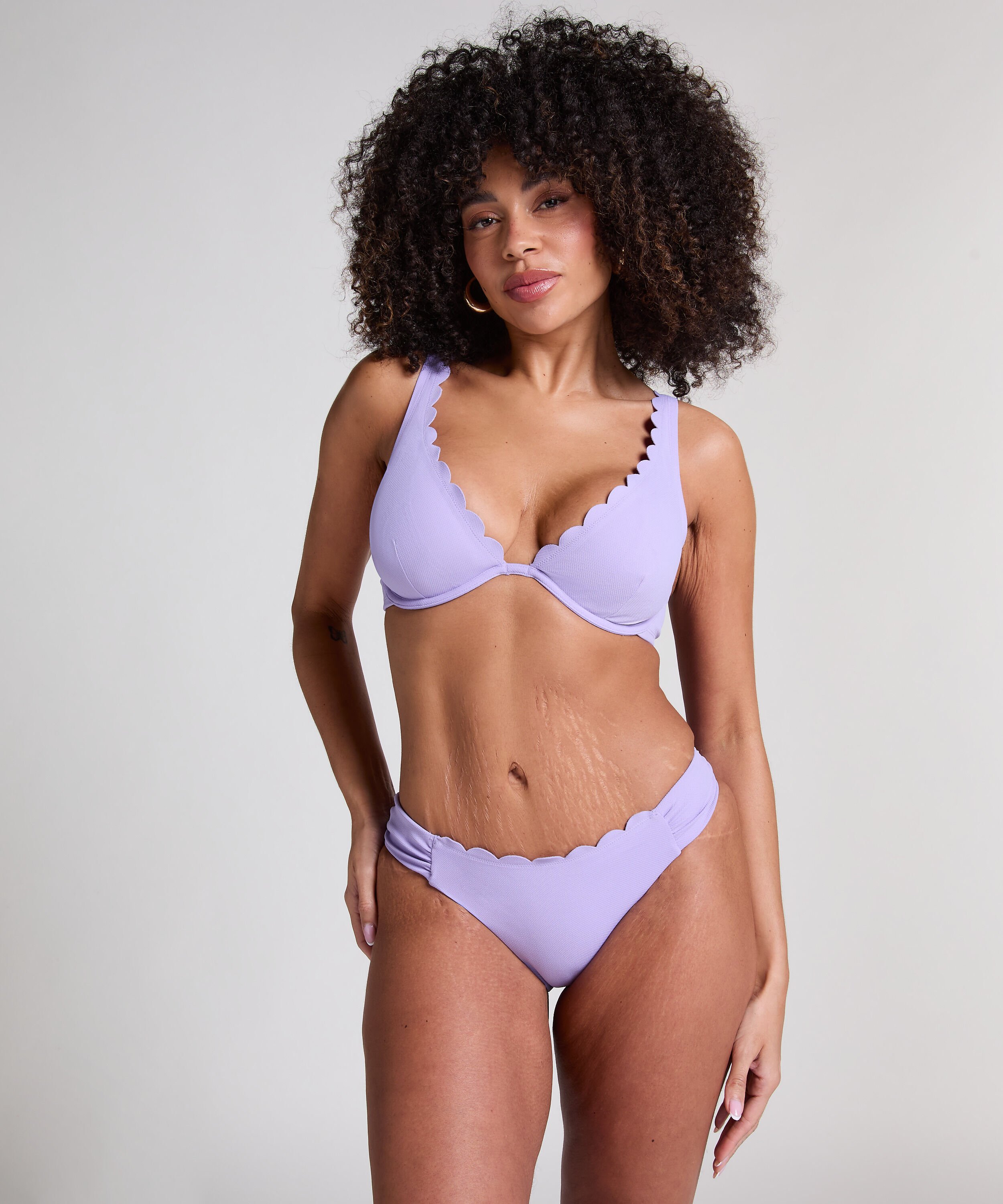 Bikini Slip Rio Scallop, Lila Bikini Slip Rio Scallop, Lila