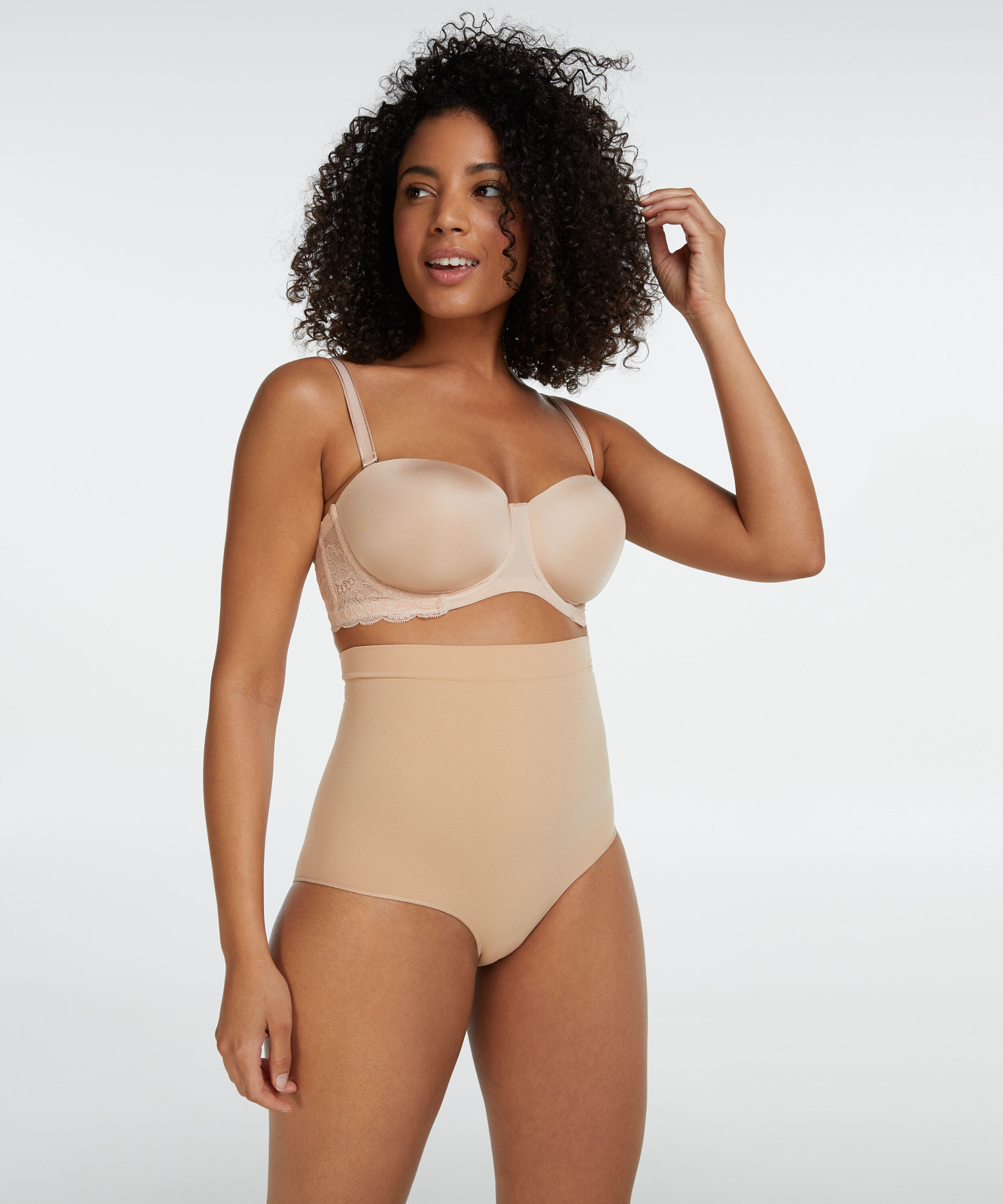 Straffender Taillenslip - Level 2, Beige