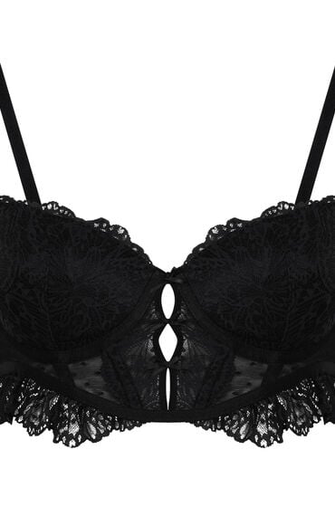 Thumbnail - Hunkemöller Posie Vorgeformter Longline-Bügel-BH Schwarz
