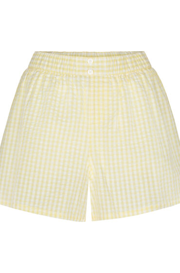 Thumbnail - Hunkemöller Pyjama Short Seersucker Gelb
