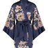 Kimono Satinblüte, Blau