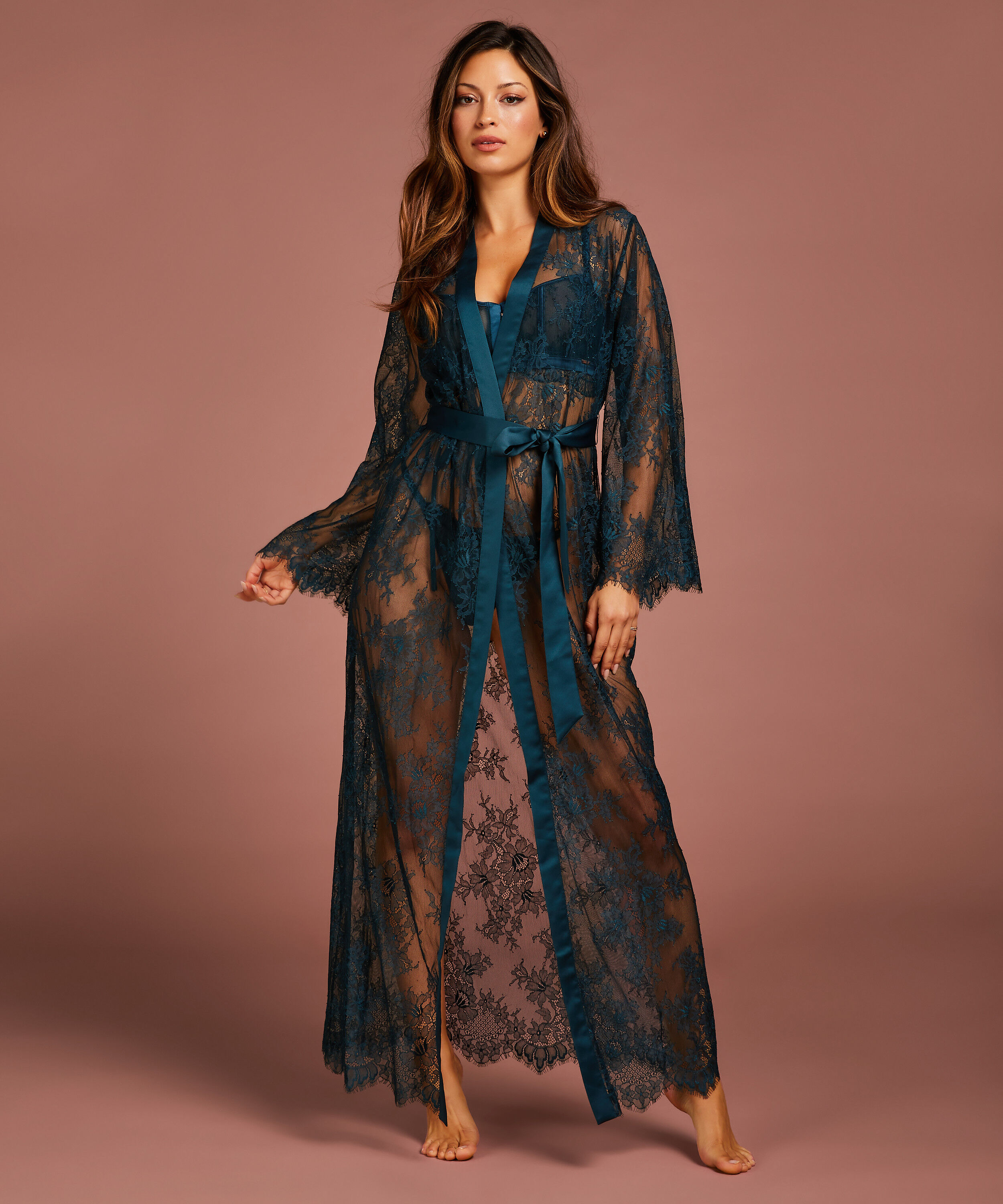 Lace maxi kimono online