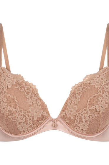 Thumbnail - Hunkemöller Laila Push-up-BH Braun