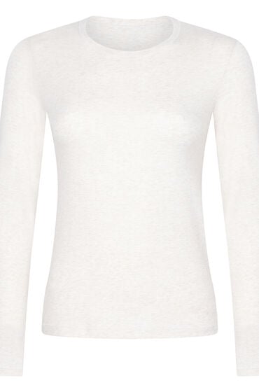 Thumbnail - Hunkemöller Langarmshirt aus weicher Baumwolle Beige