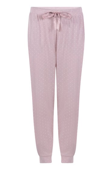 Thumbnail - Hunkemöller Pyjamahose Jersey Rosa