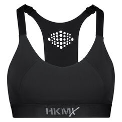 HKMX Sport-BH The Yoga Crop Level 2, Schwarz