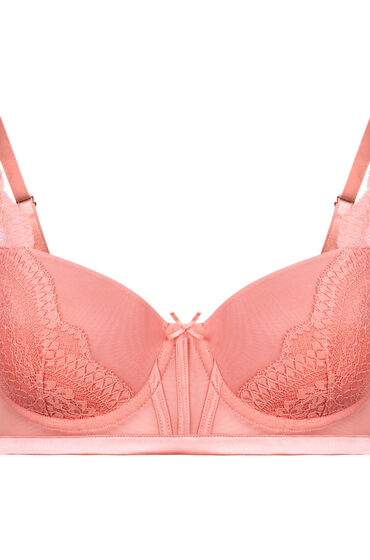 Thumbnail - Hunkemöller Robijn Push-up-Bügel-BH Rosa
