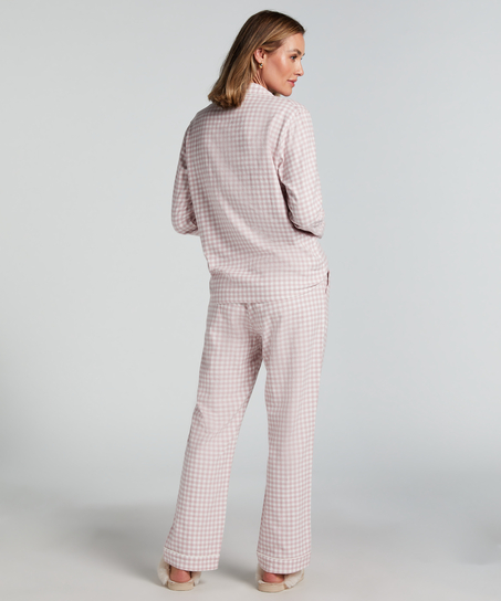 Pyjamahose aus Flanell, Lila
