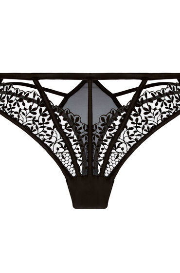 Thumbnail - Hunkemöller Kristina Highleg String Schwarz