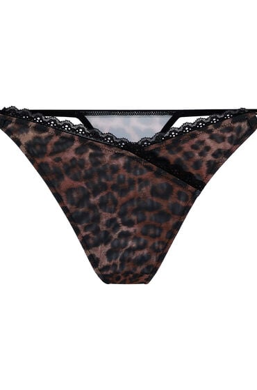 Thumbnail - Hunkemöller Ella Highleg String Braun