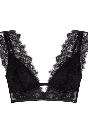 Thumbnail - Hunkemöller Ungepolsterter Longline-Bügel-BH Zoe Schwarz