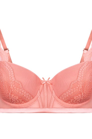 Thumbnail - Hunkemöller Robijn Push-up-Bügel-BH Rosa