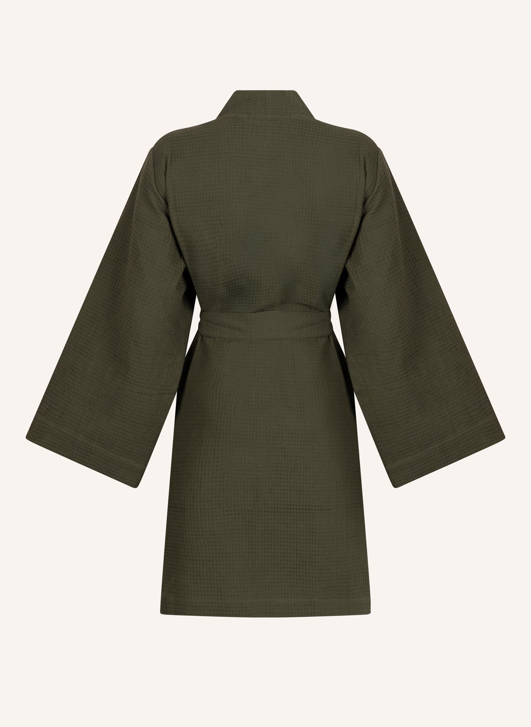 Waffel-Bademantel, grün, main