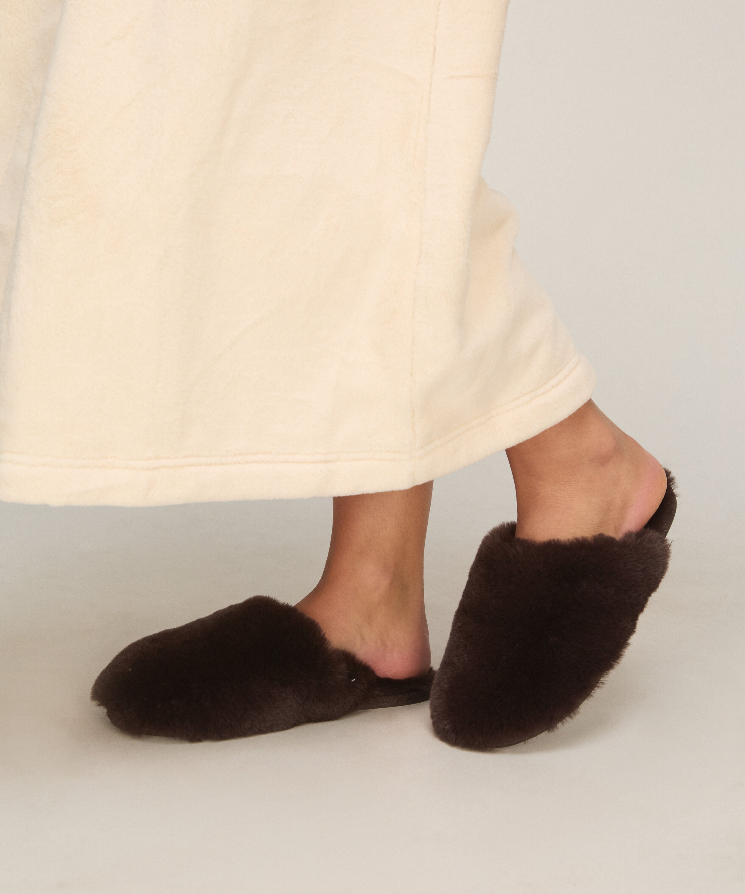 Hausschuhe Faux Fur