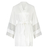 Satin-Kimono Bridal, Weiß
