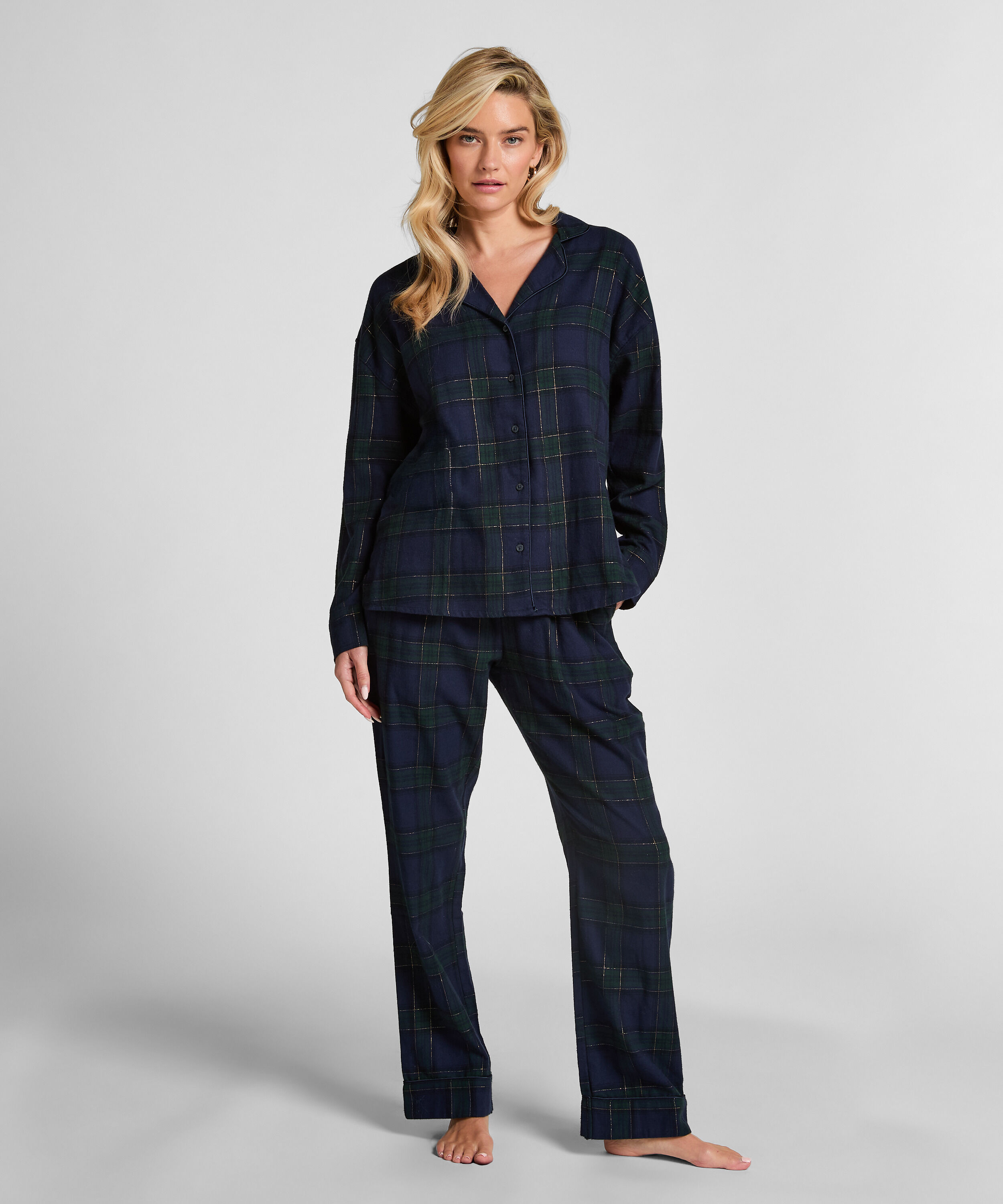 Pyjamatop aus Flanell