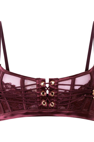 Thumbnail - Hunkemöller Avela Unwattierter Longline-BH Rot