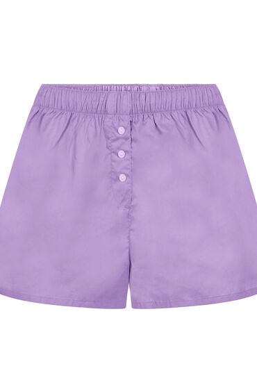 Thumbnail - Hunkemöller Shorts Baumwolle Lila