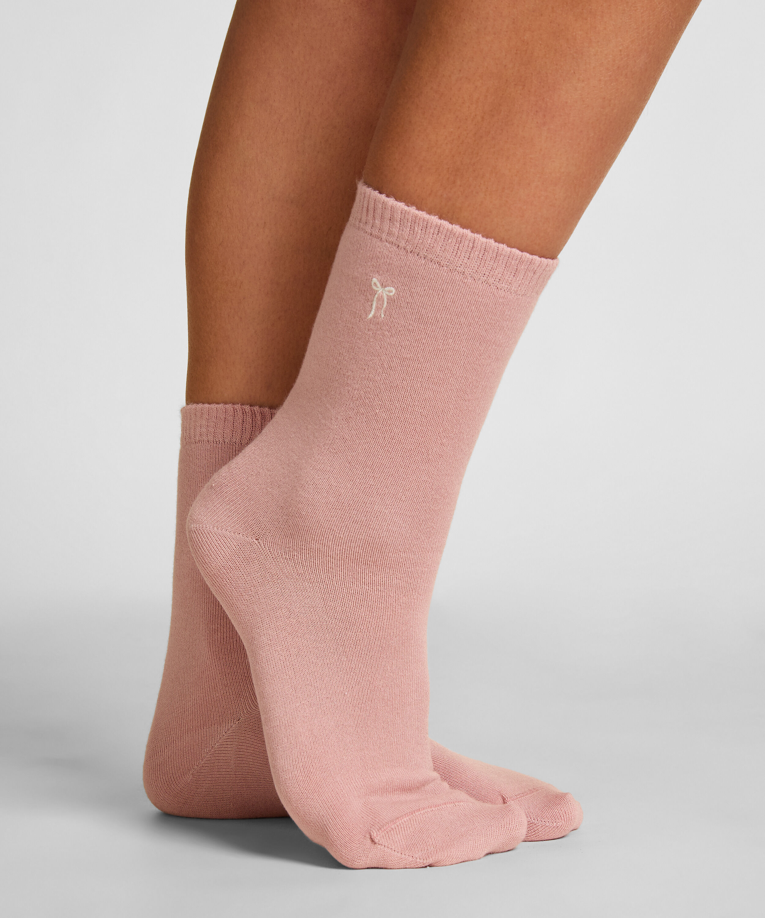 Crew-Socken aus Modal, Rosa
