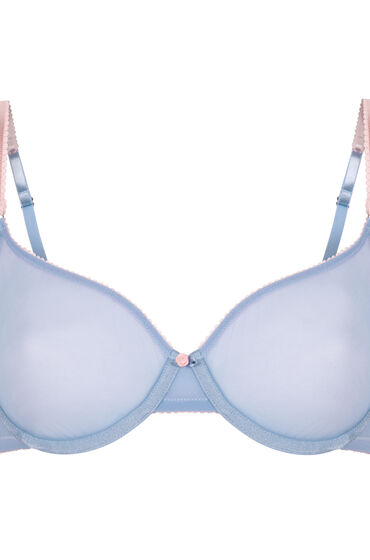 Thumbnail - Hunkemöller Unwattierter Bügel-BH Roza Blau