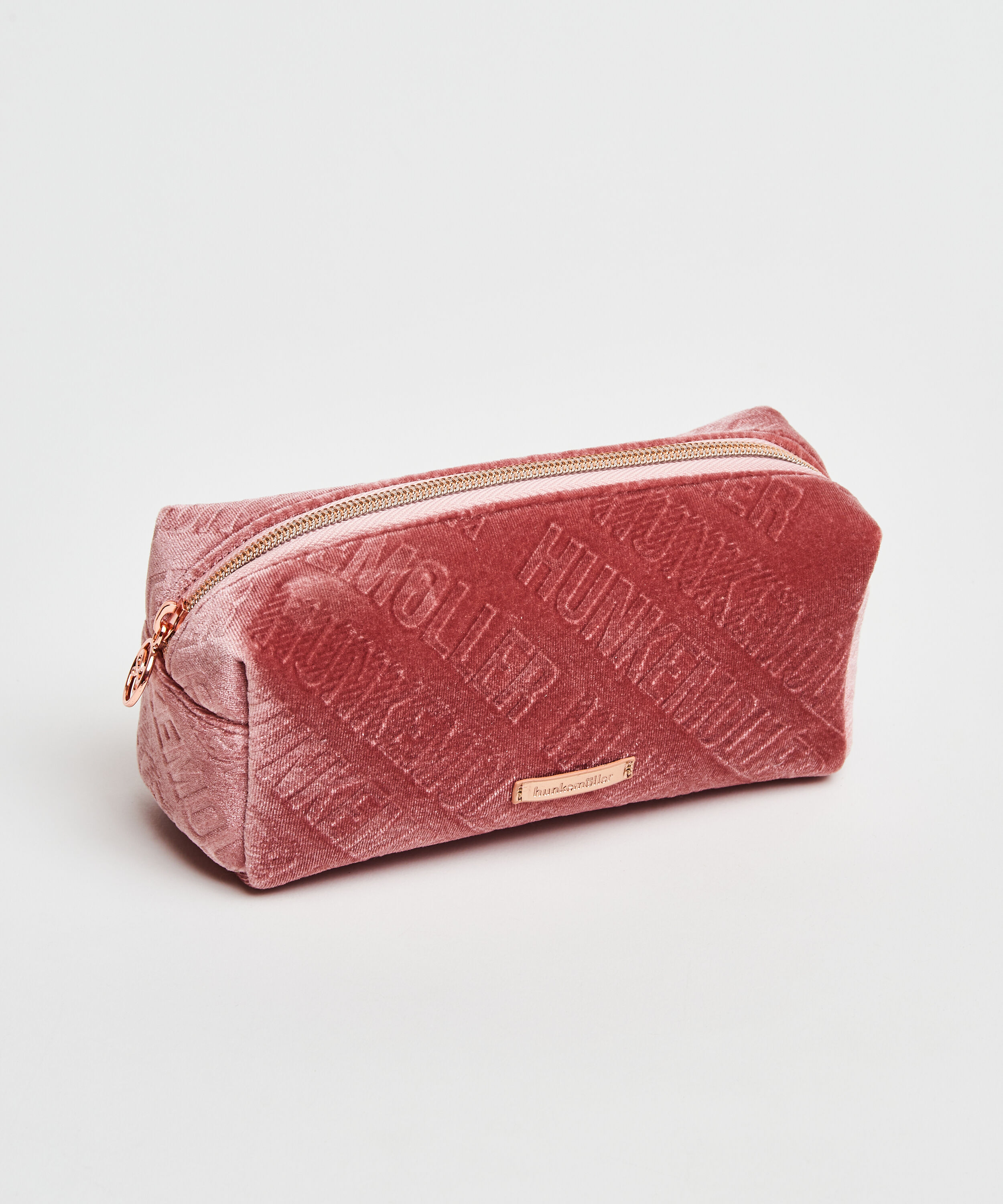 Velours-Schminktäschchen, Rosa