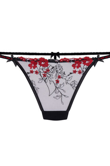Thumbnail - Hunkemöller Peonie String mit hohem Beinausschnitt Schwarz