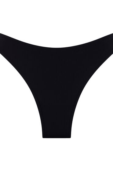 Thumbnail - Hunkemöller Neopren-Bikiniunterteil mit hohem Beinausschnitt Schwarz