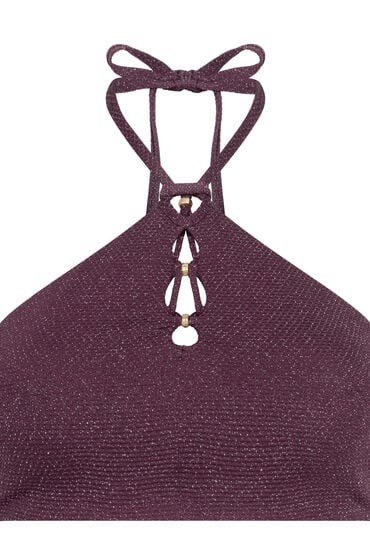 Thumbnail - Hunkemöller Panama Triangel-Bikini-Top Lila