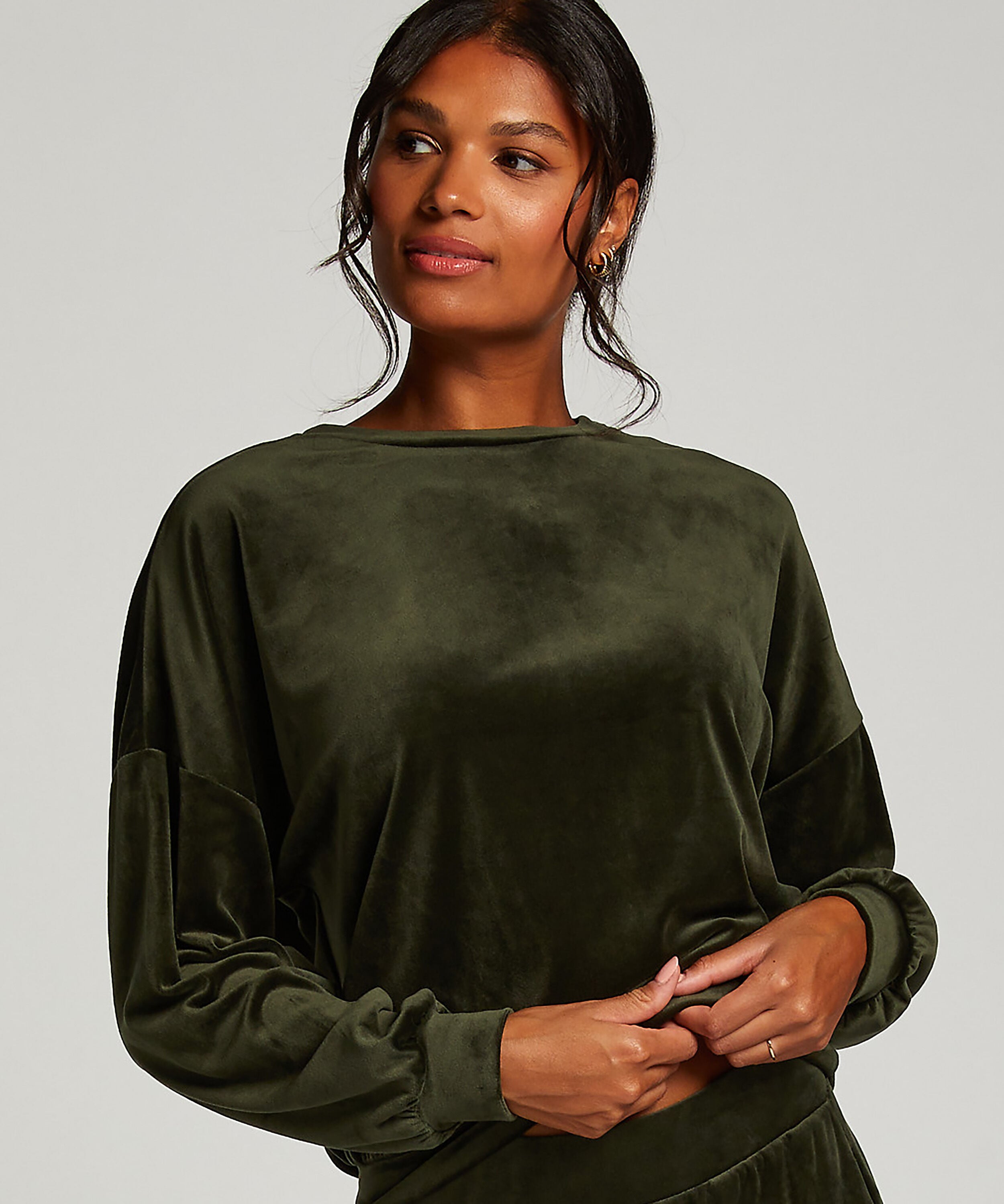 Velours Top, Grün
