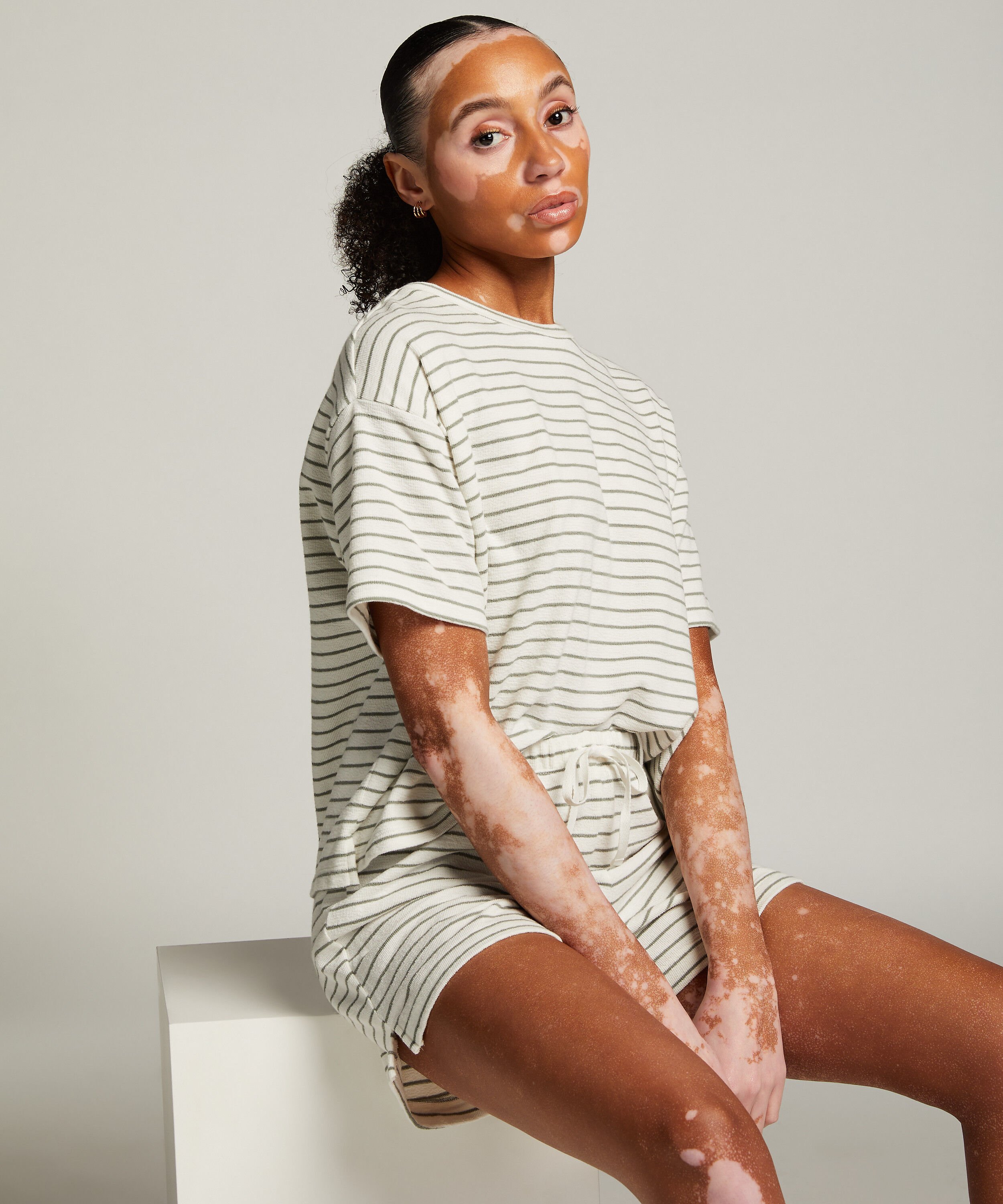 Shorts Baumwolle, Weiß Shorts Baumwolle, Weiß