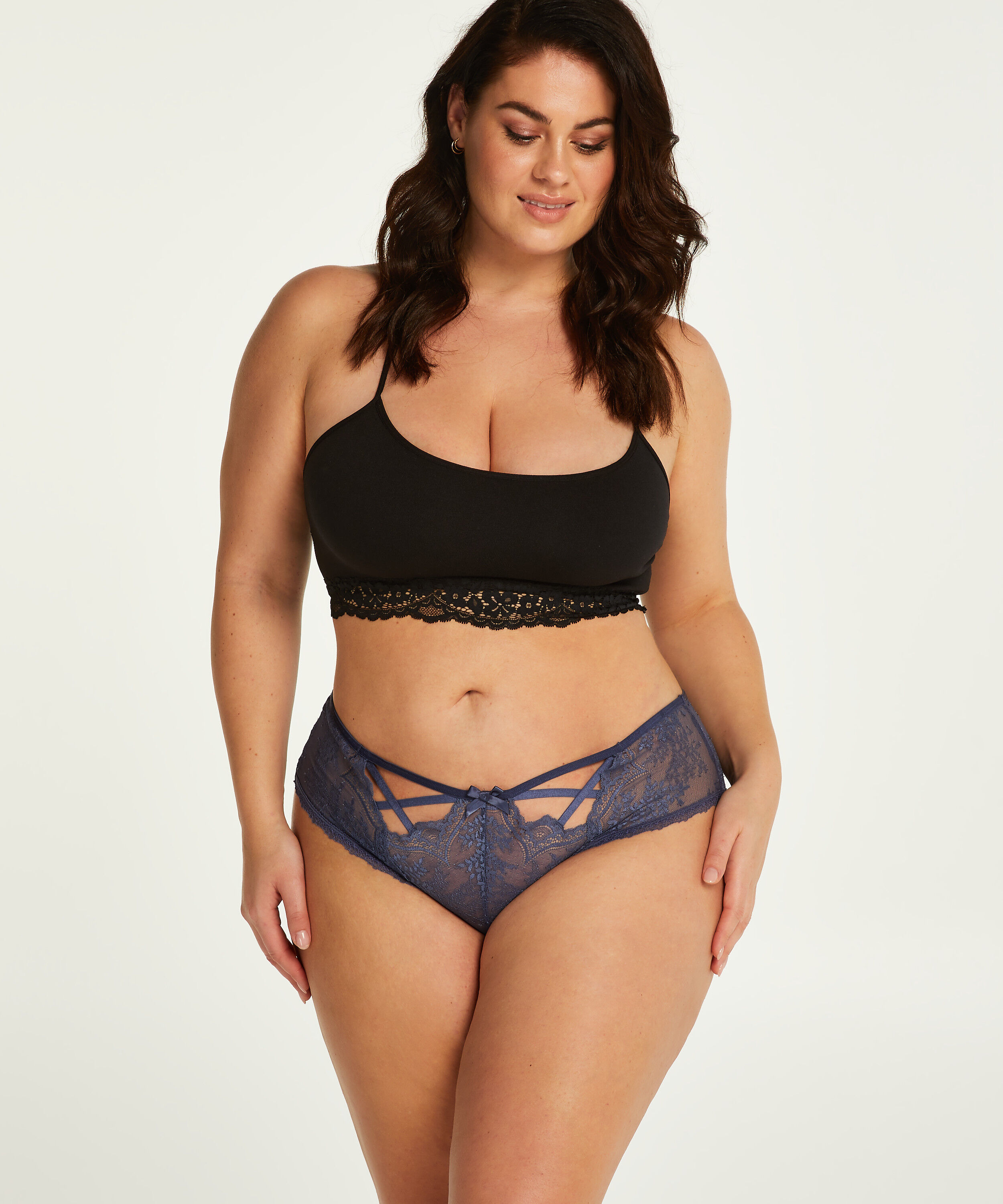 Brazilian Lacey Curvy, Blau