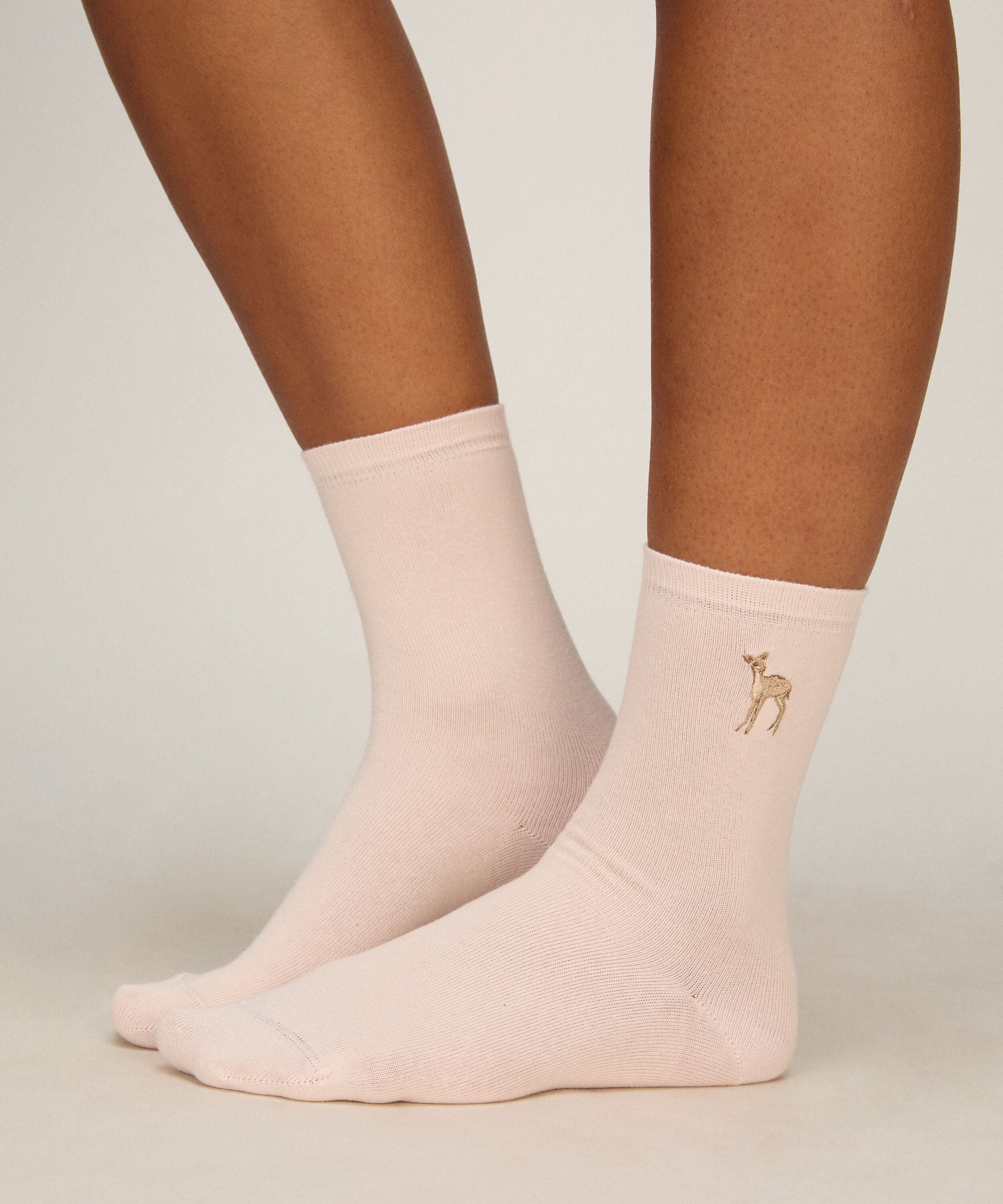 Socken 3 Pair Cotton, Rosa