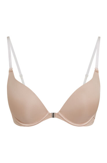 Thumbnail - Hunkemöller Vorgeformter Push-up-Bügel-BH Transparant Beige