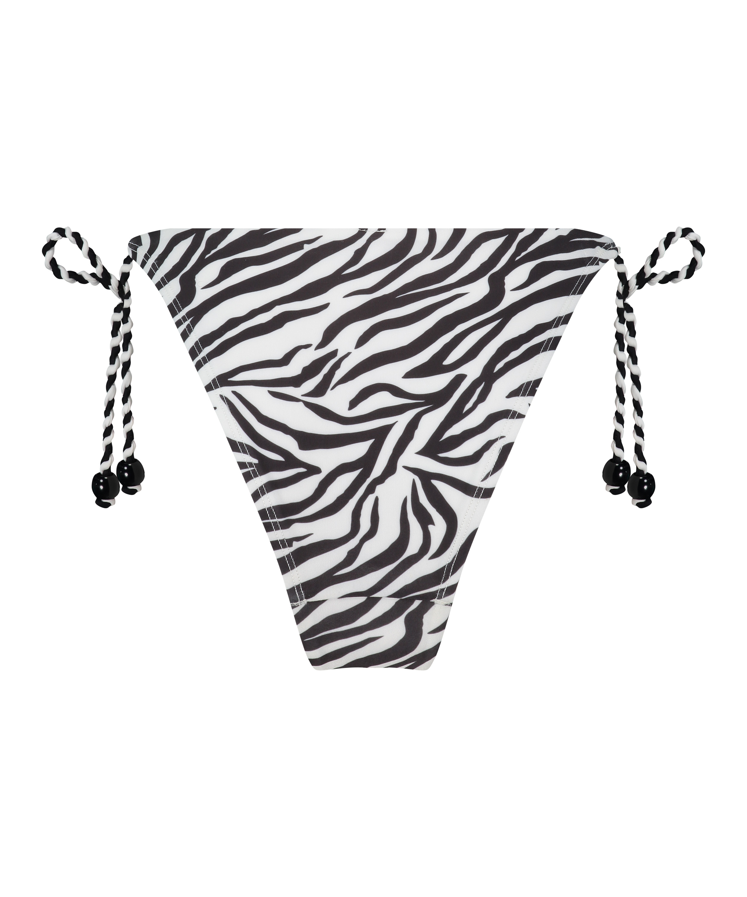 Bikini Slip Cheeky Tanga Doha Zebra, Weiß, main