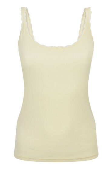 Thumbnail - Hunkemöller Pointelle-Unterhemd Gelb