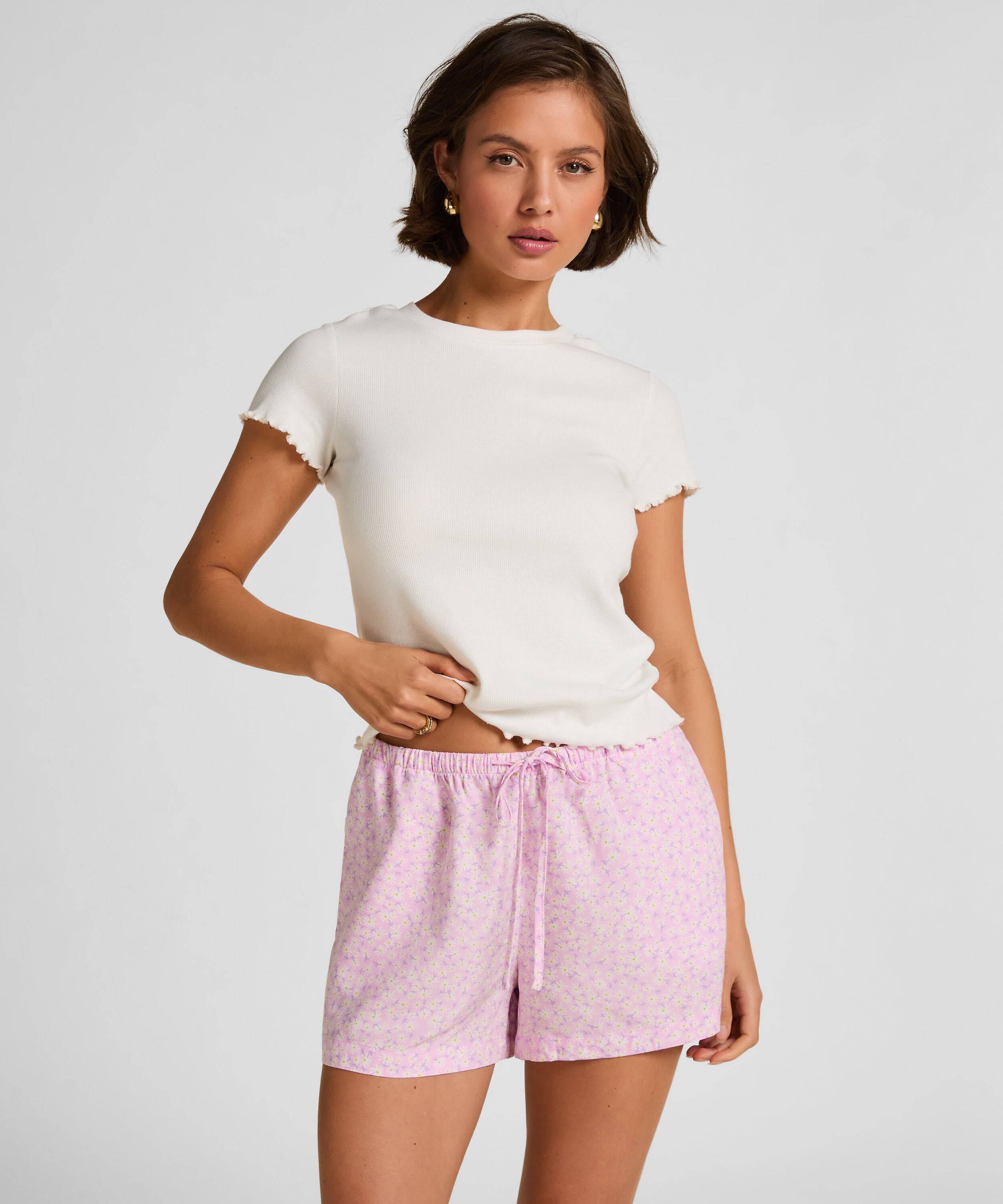 Pyjama-Shorts, Rosa