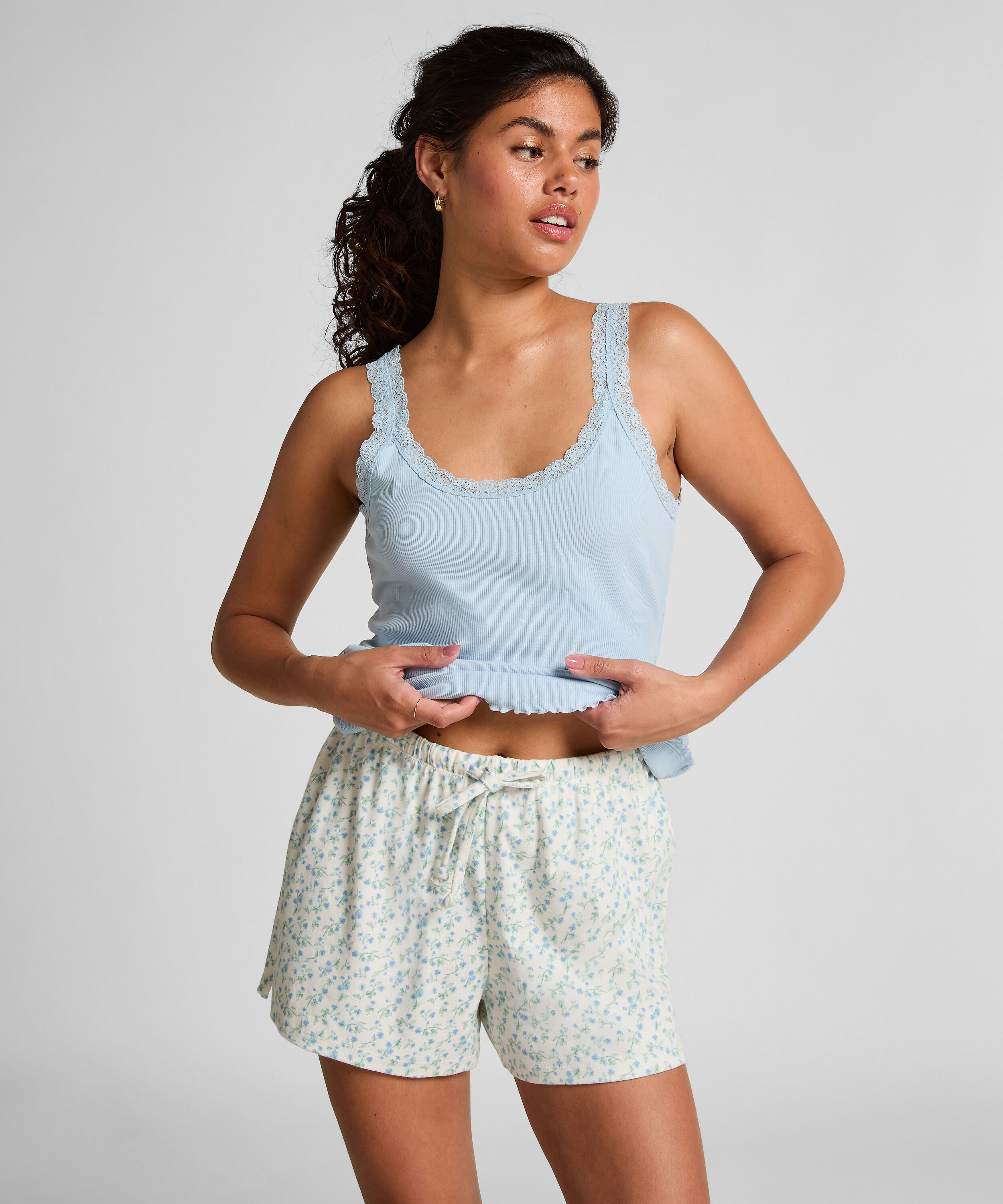 Shorts Baumwolle, Weiß Shorts Baumwolle, Weiß