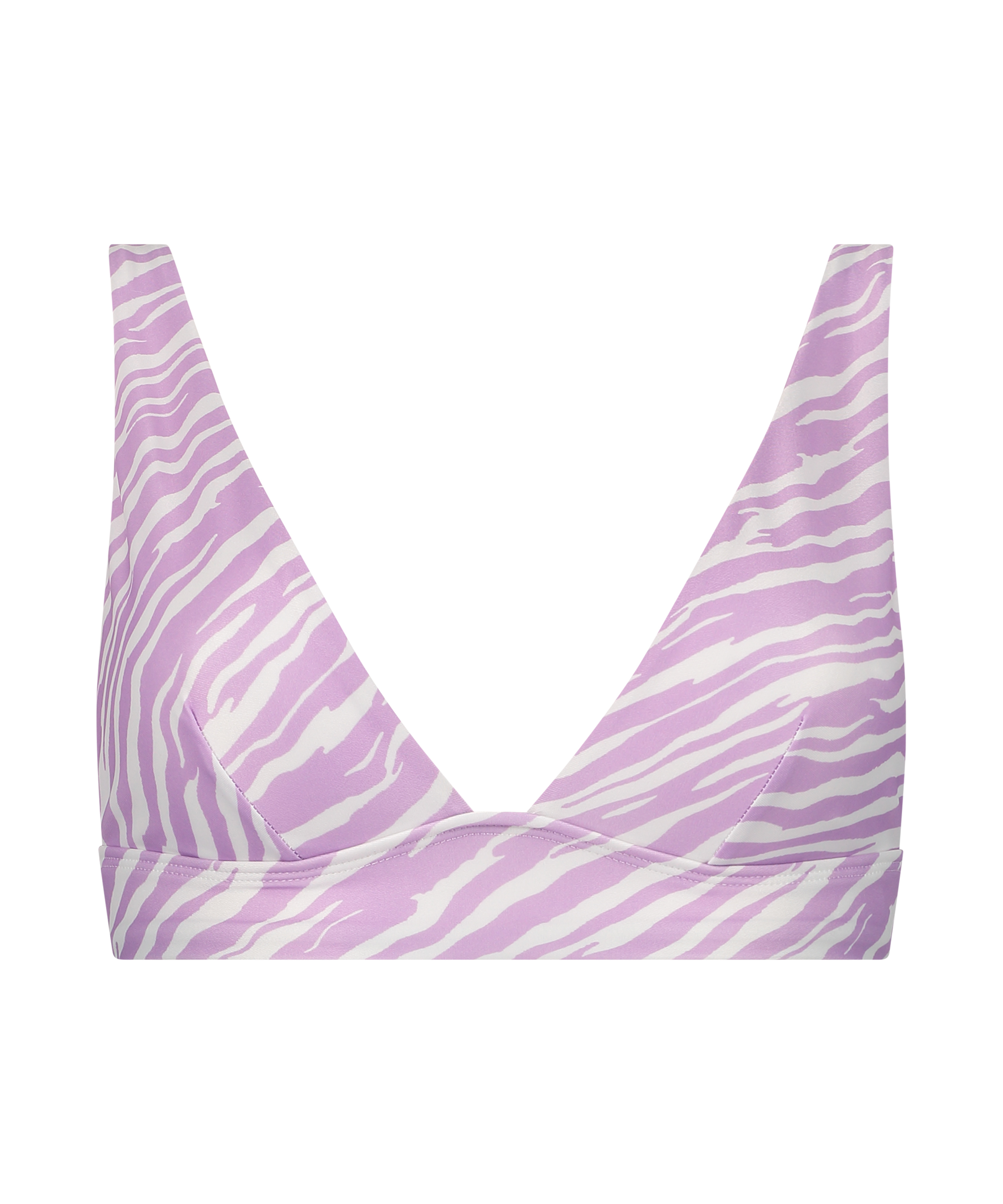 Triangel-Bikini-Top Zebra, Lila, main